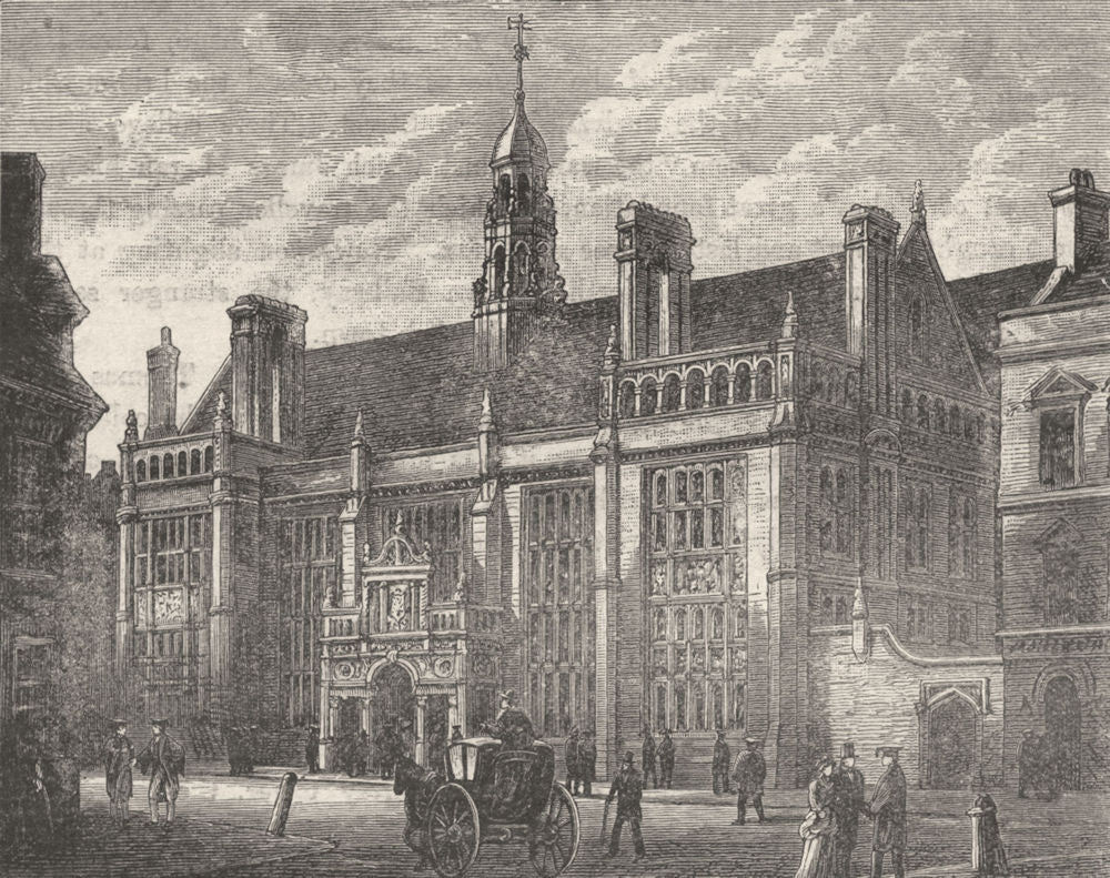 OXON. Oxford. New Examinations school 1898 old antique vintage print picture